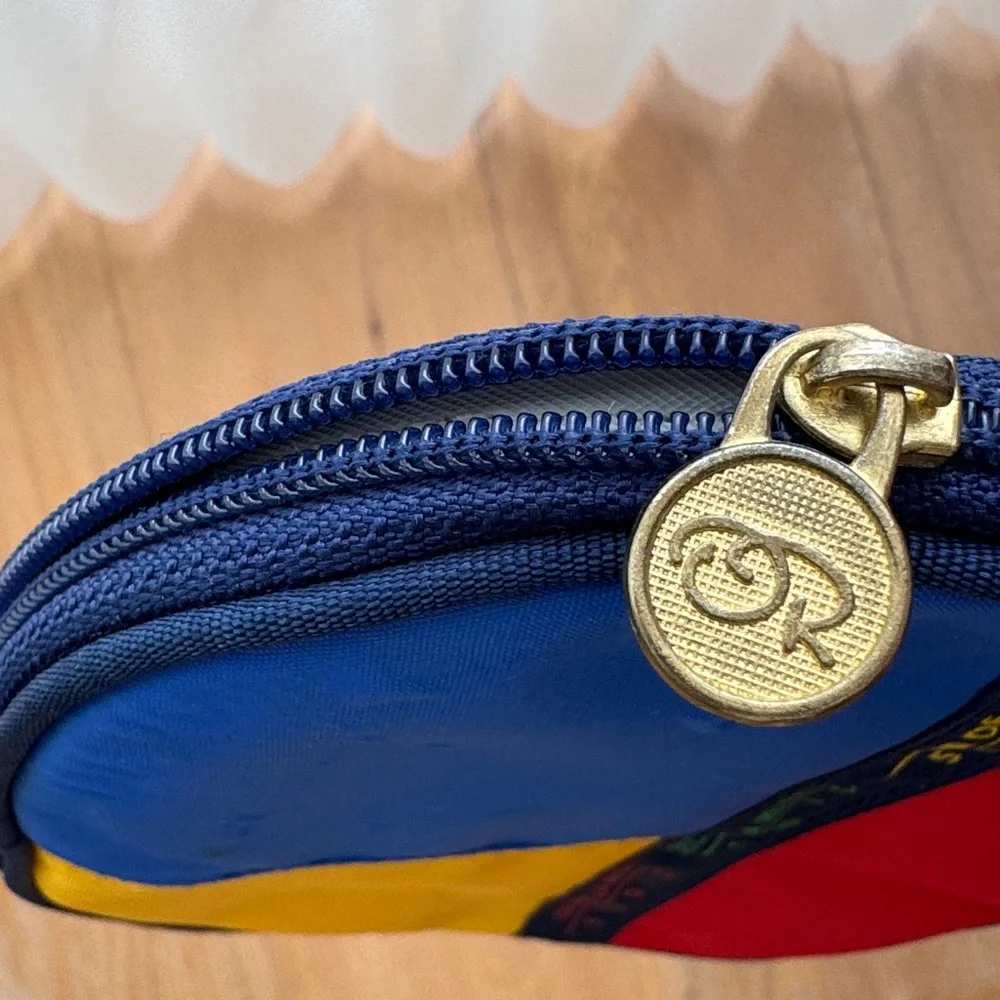 Oscar de la Renta Color block zippered Cosmetic Case